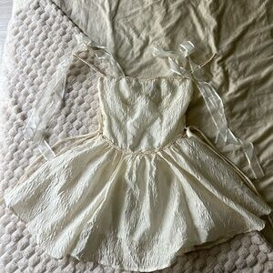 Cream Fairy Aesthetic Dress